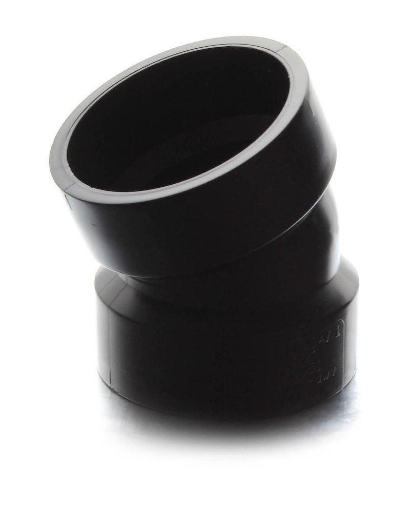 ABS 22½° Elbow 1½" Slip