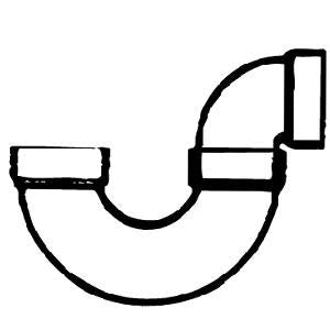 ABS P-Trap 1½" Slip